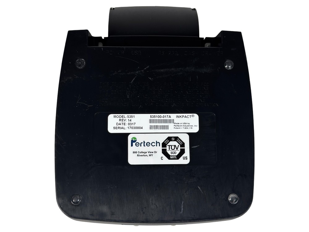 TESTED Pertech 5351 Inkjet/Matrix POS Transaction Receipt Printer USB Serial