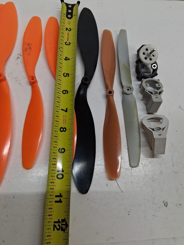8- Various Size GWS Propellers With 3 Motor Mounts