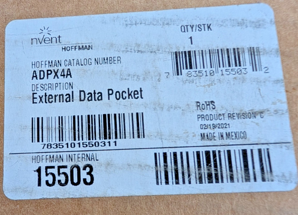 Hoffman ADPX4A External Data Pocket Enclosure