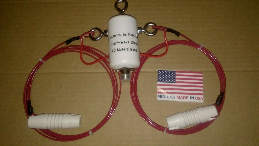 HALF-WAVE DIPOLE ANTENNA FOR 10 METERS BAND