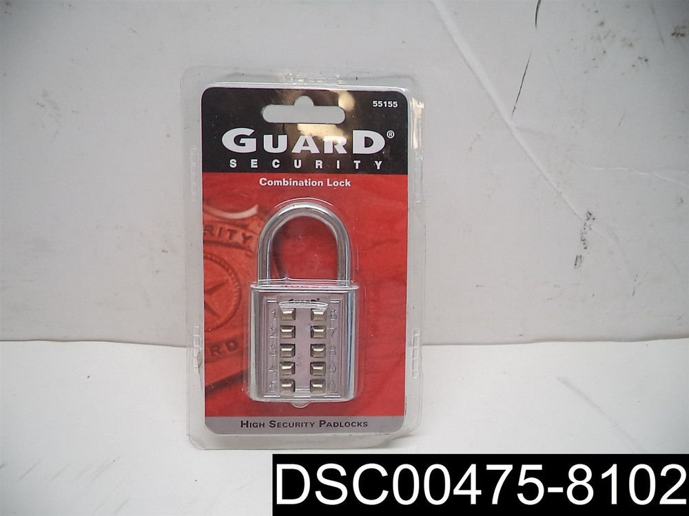 Guard Security Combintion Push Button Lock with 5 Digit Locking Mechanism, 55155