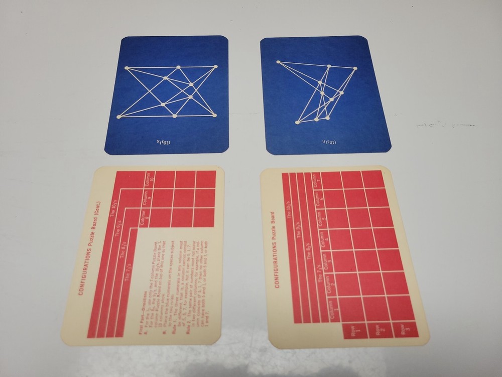 1967 WFF'N Configurations Game For Thinkers Plastic Case