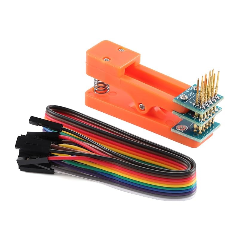 2 PCS 2.54mm 2x5 Pin Double Row Test Clip Module Board Program Burning Wire