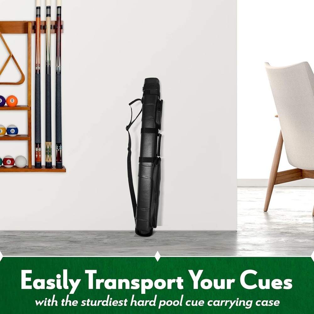 Portable Pool Cue Carrier - Protective Shell