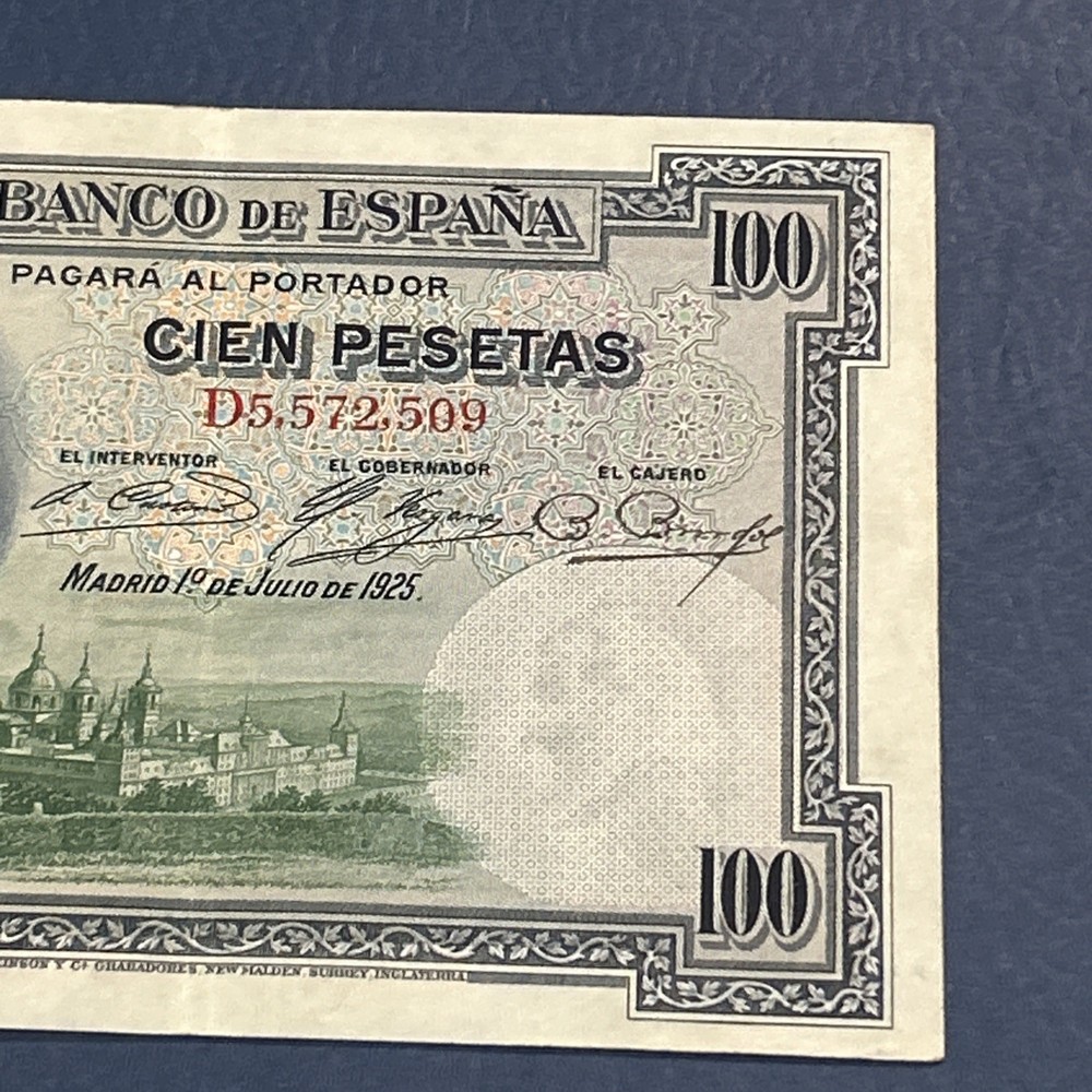 Spain- 100 Pesetas- 1925