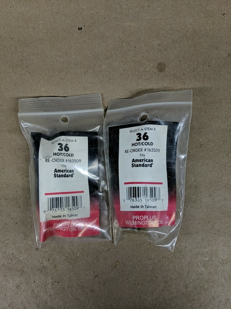2- ProPlus 163509 Hot/Cold Replacement stems for American Standard