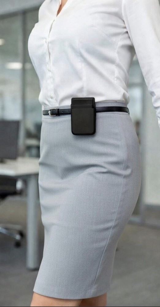 Plaud Note Pro Belt Clip Case - Metal Spring Clip Over Leather Case