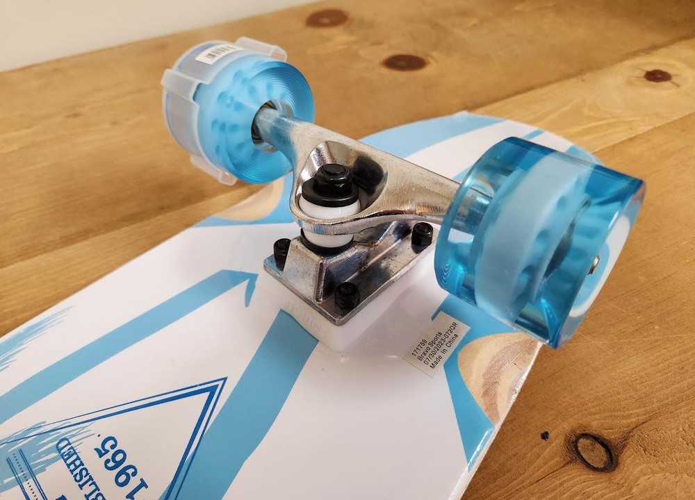 New Kryptonics 27" Cruiser Complete Skateboard (Blue Flow)