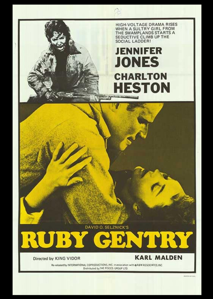 RUBY GENTRY (c1952) Heston/Jones - Scarce Moviola Continuity / SELZNICK +COA!