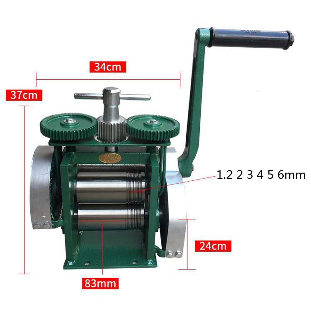 Manual Combination Rolling Mill Machine Jewelry Press Making (Flake+Round Wire)