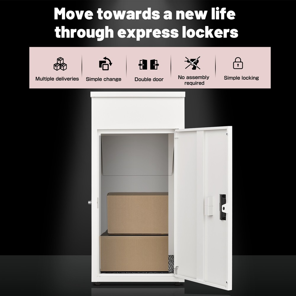 Parcel Boxes,Large Package Drop Boxes, Anti-Theft Parcel Mailbox with Coded Lock