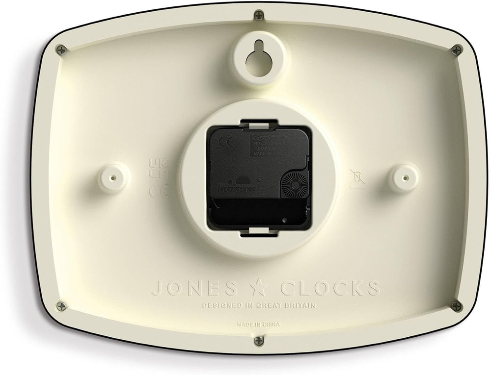 ® Movie Wall Clock | Rectangular Retro Clock | 10 Inch | Black | Cool Mid-Centur