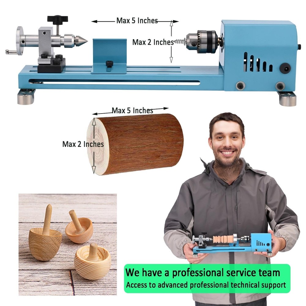 Mini Lathe Machine Multi-Purpose Lathe With Professional Tools Torno Para Mad...