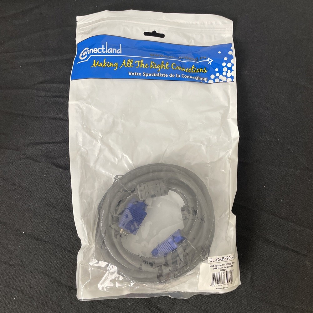 Connectland - CL-CAB32004 - VGA HD 15M/M + FERRITE 5m