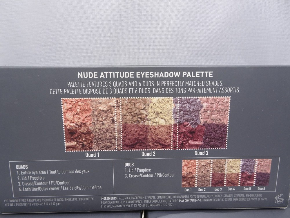 Mally Nude Attitude Eyeshadow Palette New Boxed Full Size Authentic