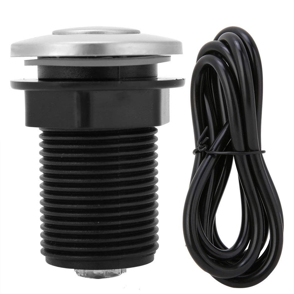 Garbage Disposal Air Switch Button Stainless Steel Top for Sink Replacement