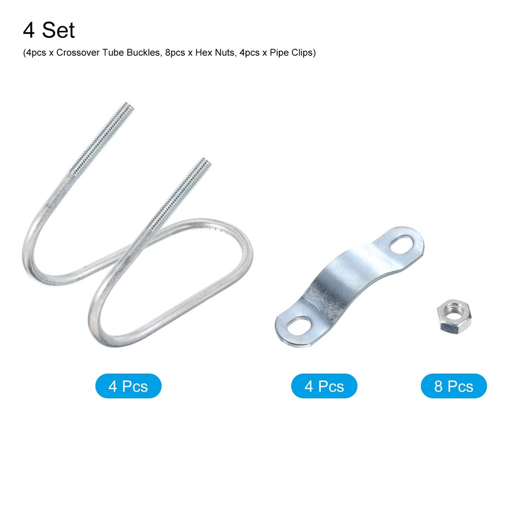 4pack Cross-Connector Vertical Pipe Clip Fit 2"(50mm)