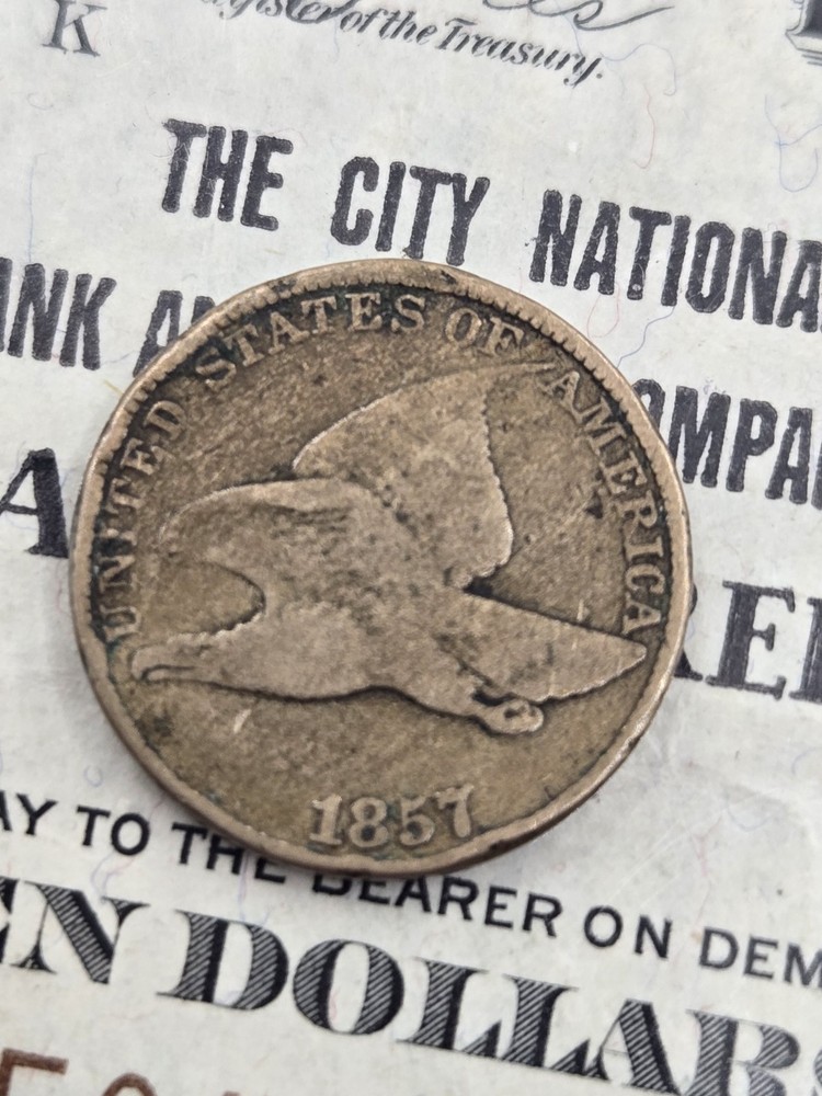 1857 Flying Eagle Cent 1C ☆ 945
