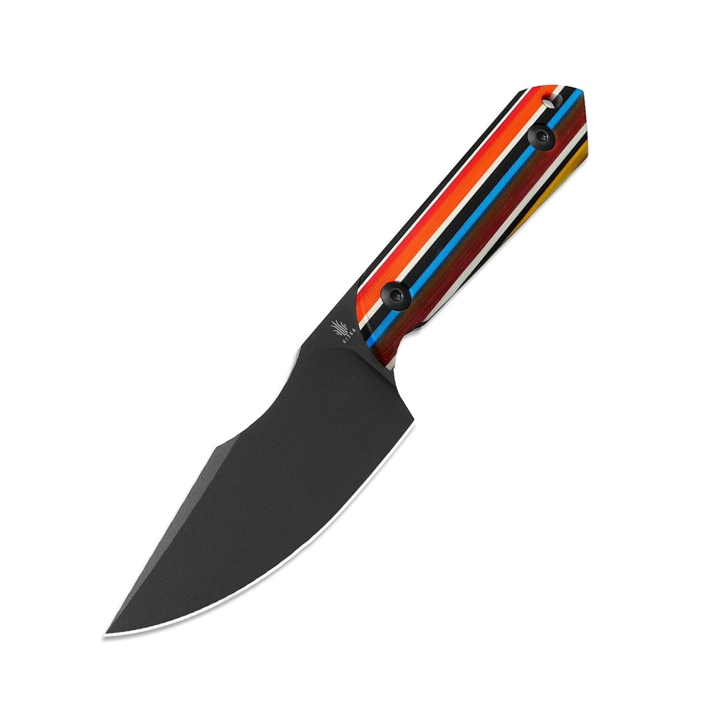 Kizer Harpoon Fixed Blade Harpoon-7.67In, D2 Blade+Multicolored G10 Handle