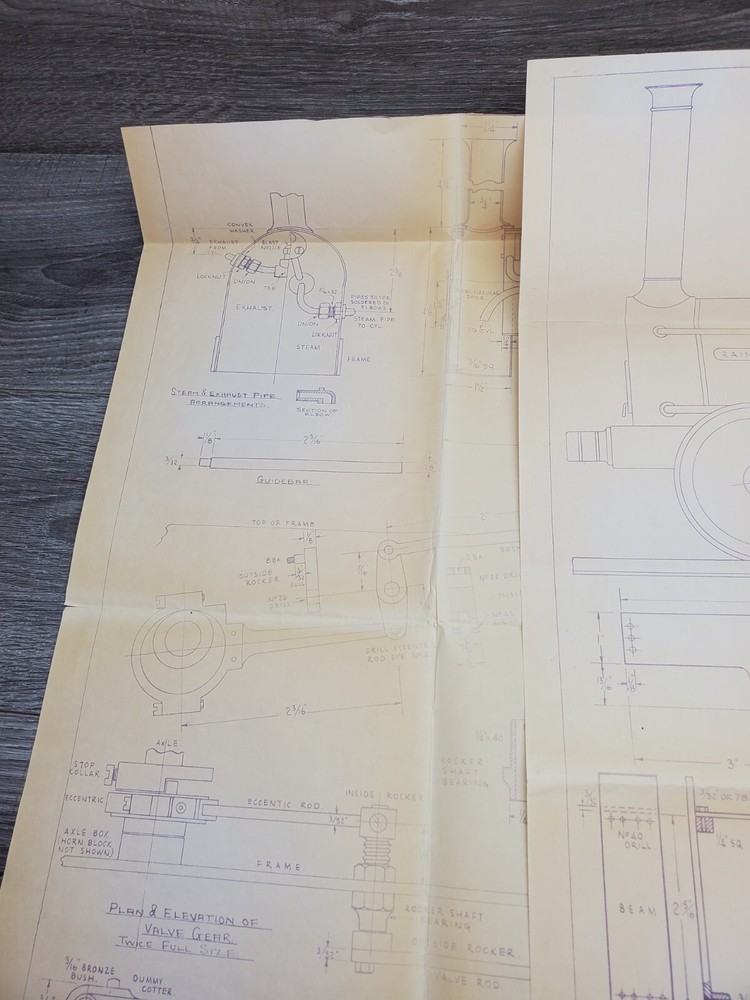 Blue Prints For Rainhill Rocket (Small Scale)