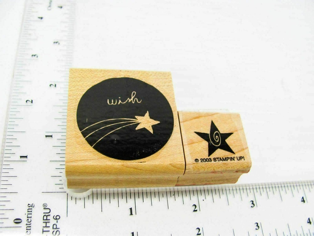 Wish Shooting Star Rubber Stamp - Stamp Set A250