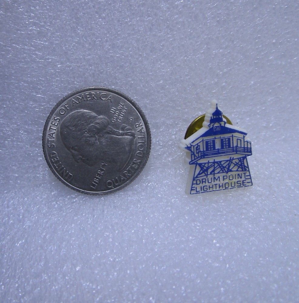 Drum Point Lighthouse Maryland Plastic Pin
