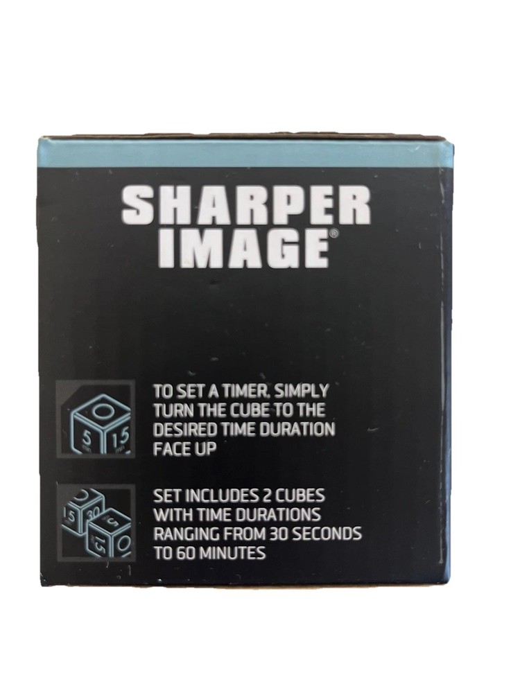 Sharper Image Two Piece Multi Use Timer Cubes Flip To Desired Time
