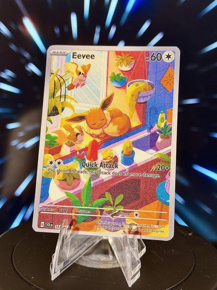 Sleeping Eeveelution Fan Art Trading Card