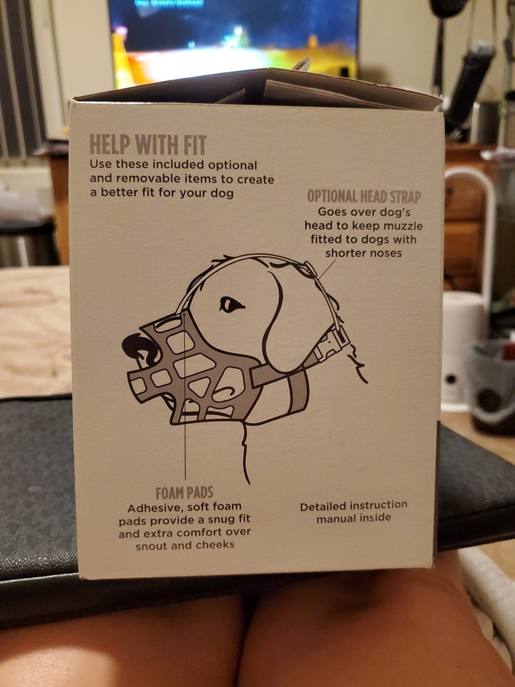 Top Paw TRAINING Adjustable DOG basket Muzzle X-Large