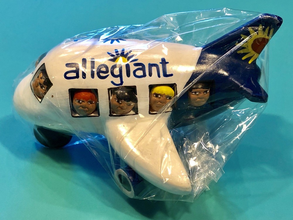 ALLEGIANT AIRLINES HAND PAINTED CERAMIC PLANE