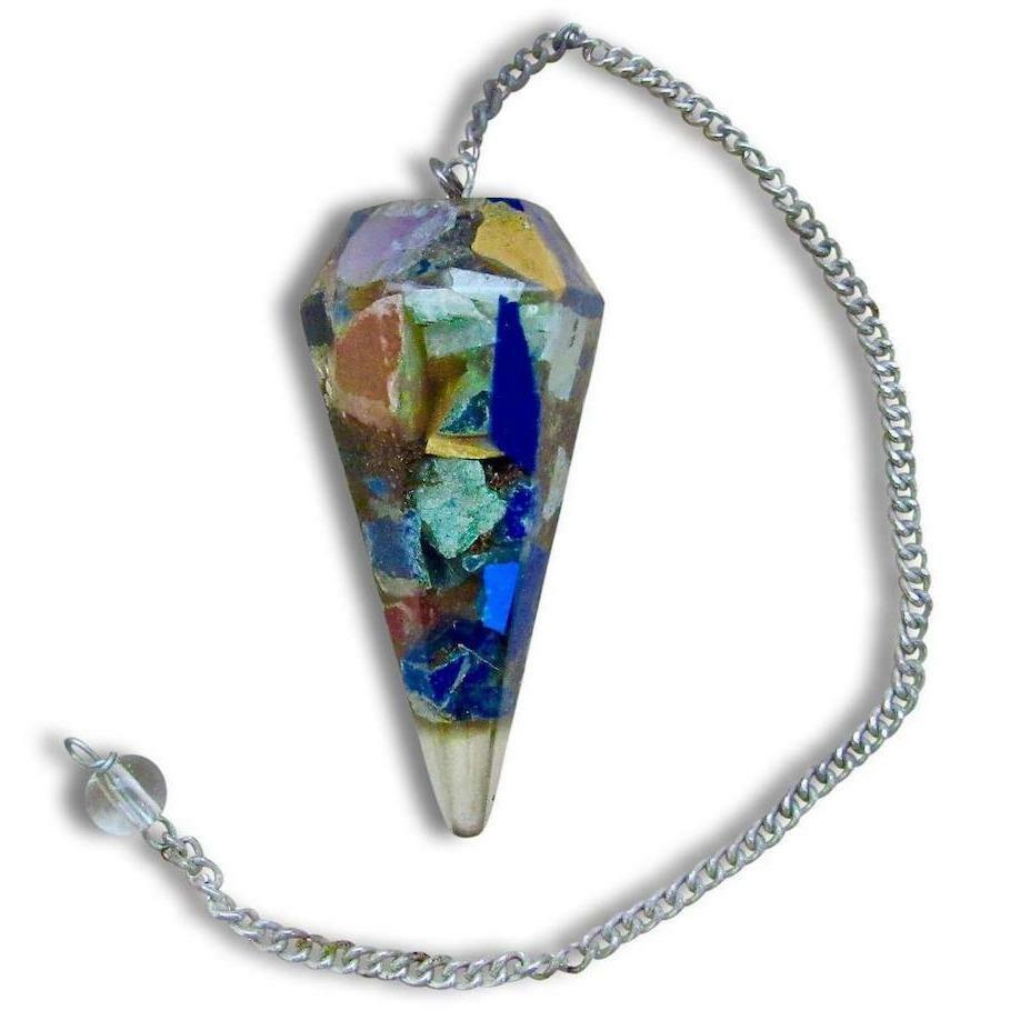 7 Chakra Resin Pendulum