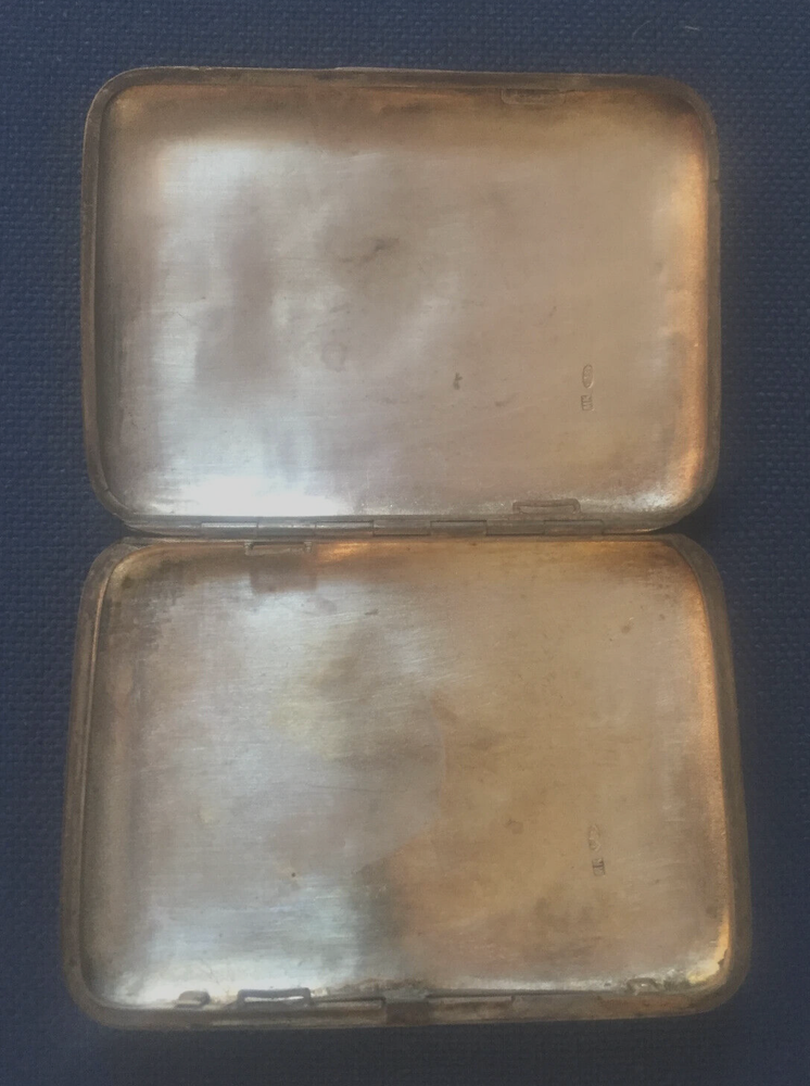 Polish Solid 84 Silver Cigarette Vesta Case. Name Day Gift, Dated June 27, 1920.