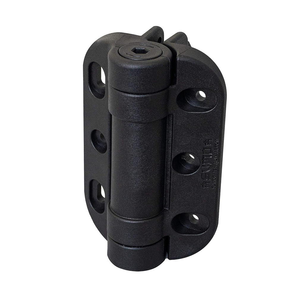 Heavy-Duty Adjustable Self-Closing Gate Hinges - Black Sumo SSCHD