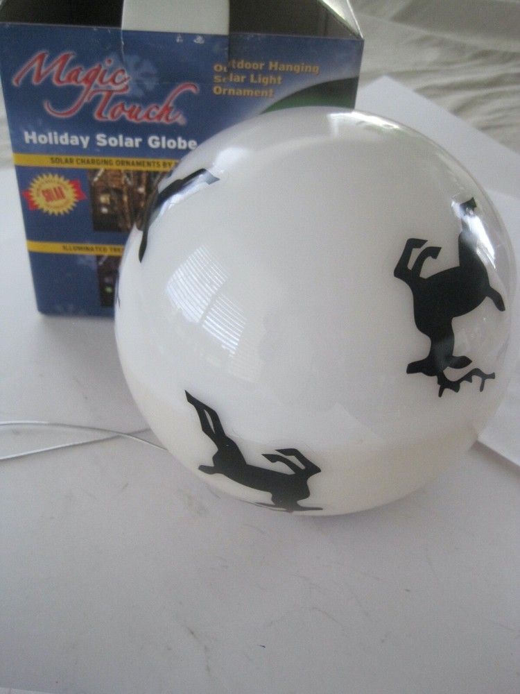 Magic Touch Holiday Solar Globe GUC
