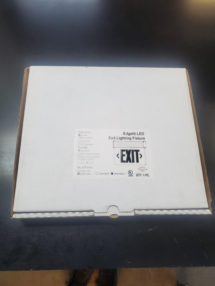 Mule Green Exit LED Sign CEL-2-A-GW-BA-U