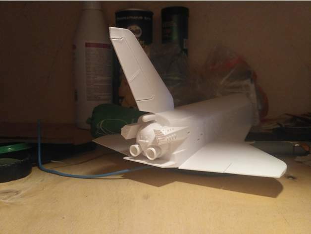 3d printed Buran, USSR space shuttle 182mm