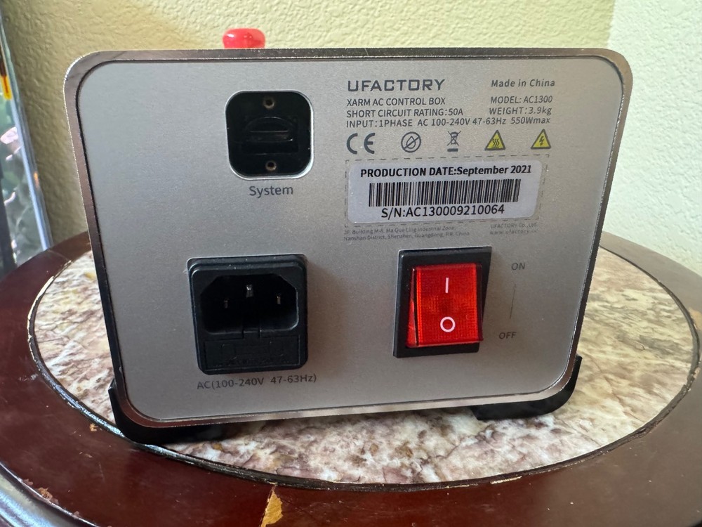 UFACTORY XARM AC Control Box Model: AC1300 With 10' Cables