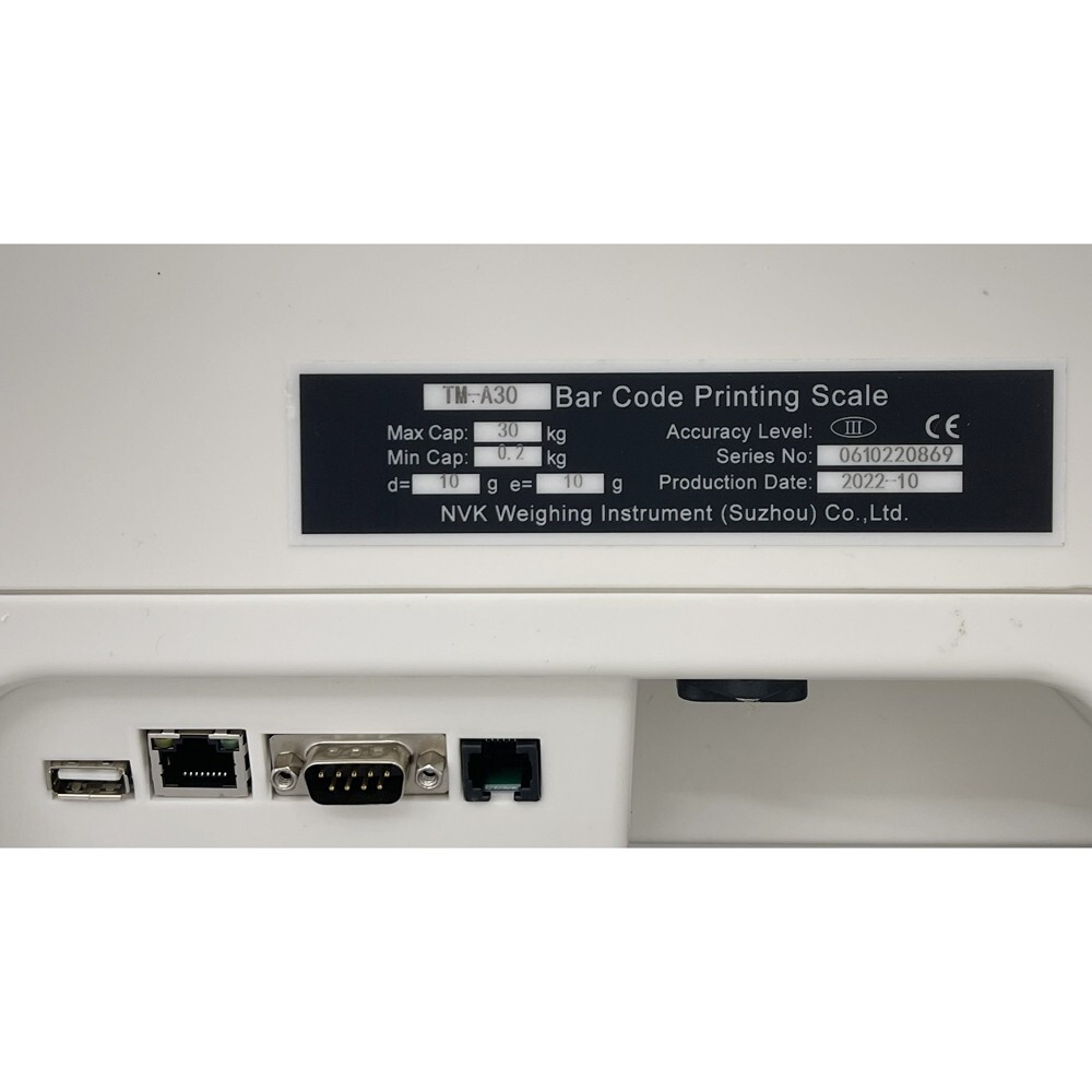 30kg Supermarket Computing Scale Barcode Thermal Printer 5 Window Digital Price