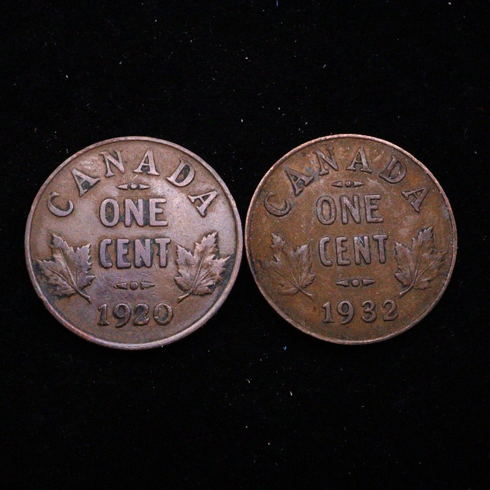 1920 & 1932 Canadian One Cents