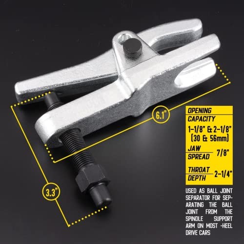 Ball Joint Separator, Pitman Arm Puller, Tie Rod End Tool,5-in-1 Front End Blue