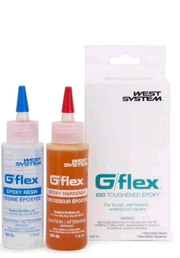 West Systems 6508 G/Flex 650 Epoxy  Kit 2ea 4oz Bottles