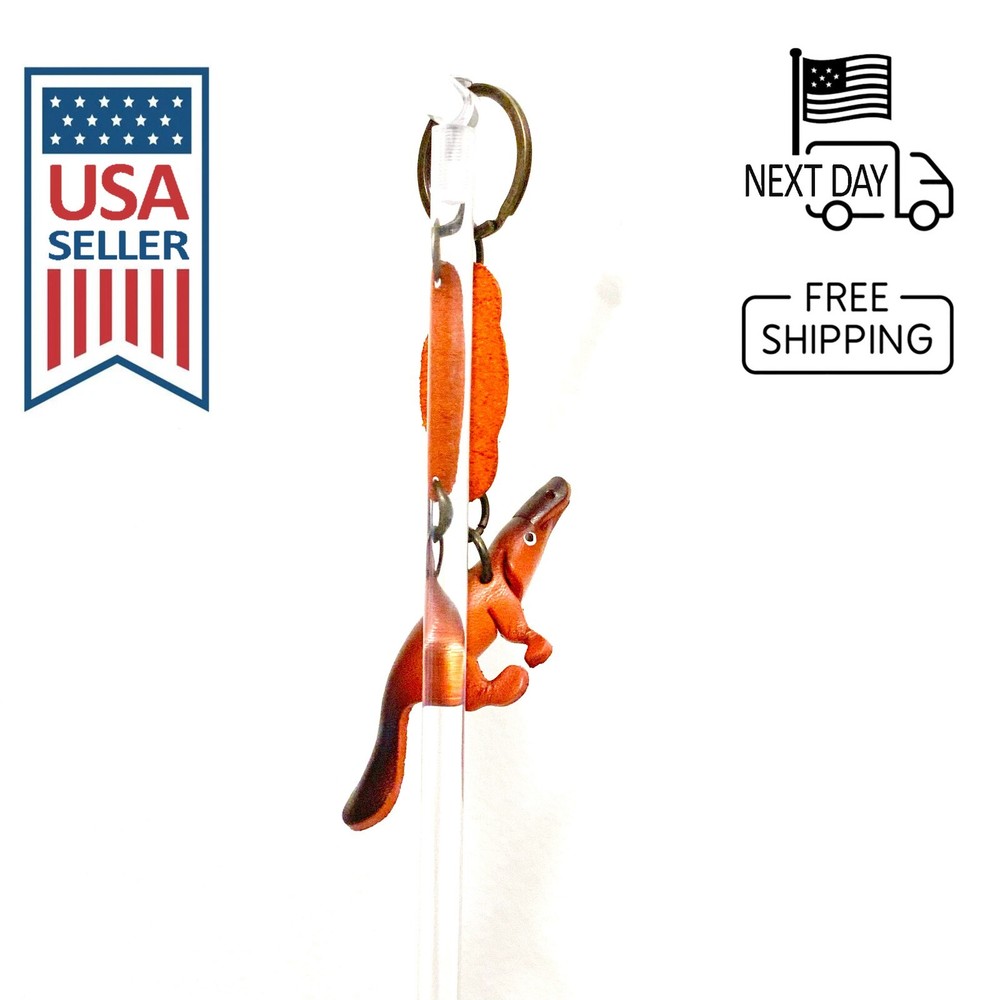 Platypus Handmade Leather Keyring