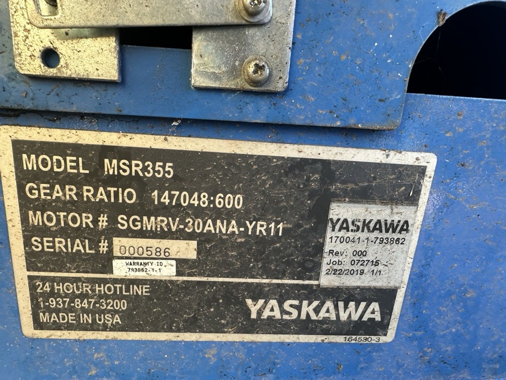 Yaskawa,MSR355,Rotary Weld Positioner