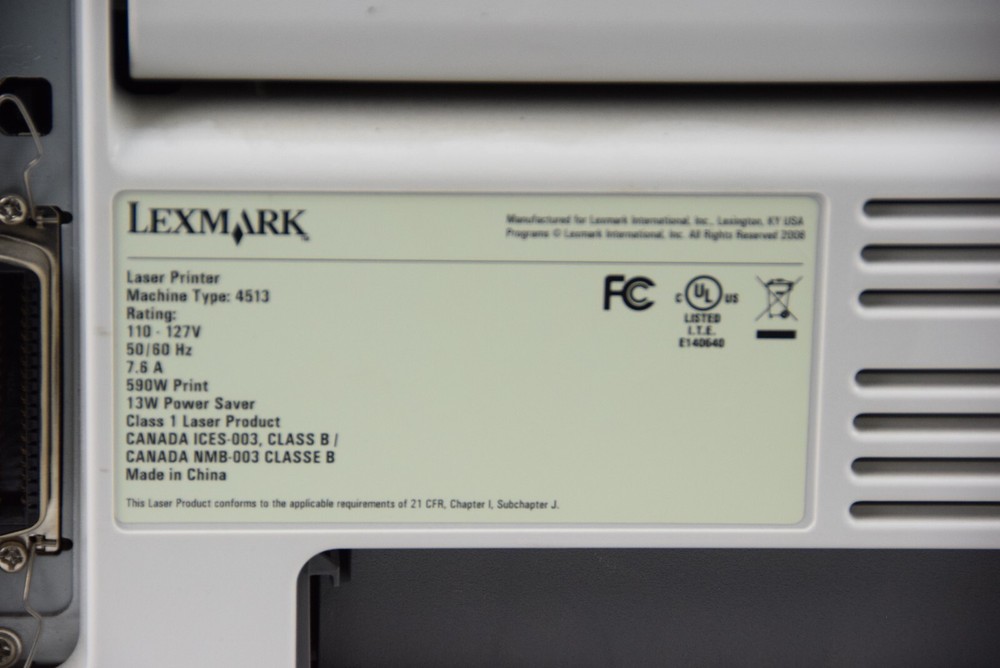 Lexmark E260d Laser Printer Page Count 34210