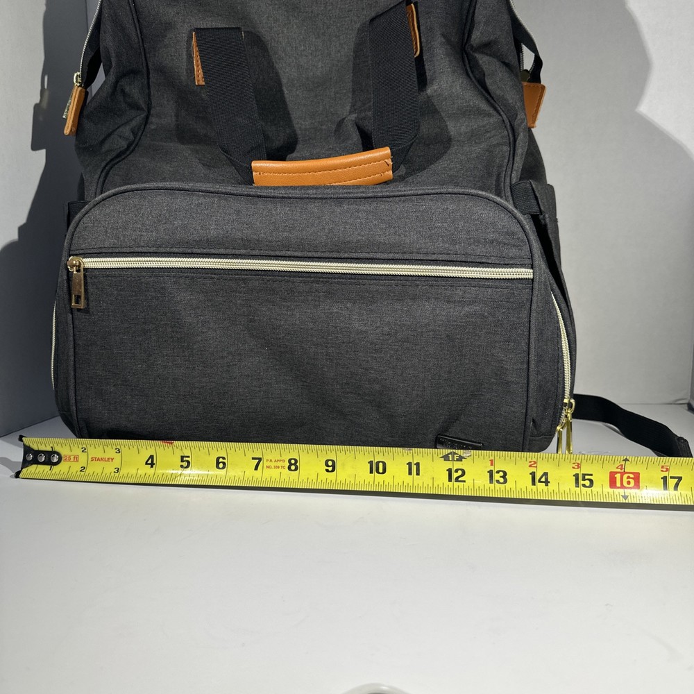 Teamoy Grey Brest Pump Large Backpack diaper bag