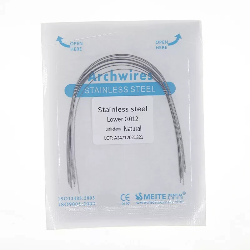 Dental Orthodontic Round Rectangular Arch Wire Stainless/NITI Arch Wire Natural