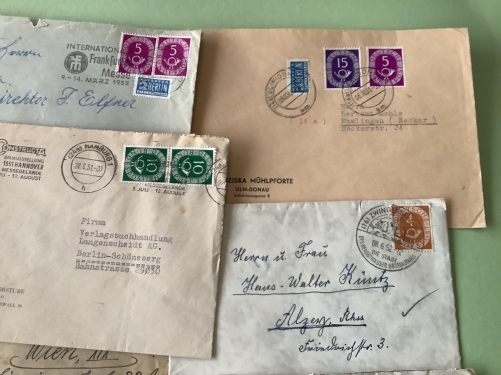 Germany Numeral & Posthorn collection 11 items Ref A776