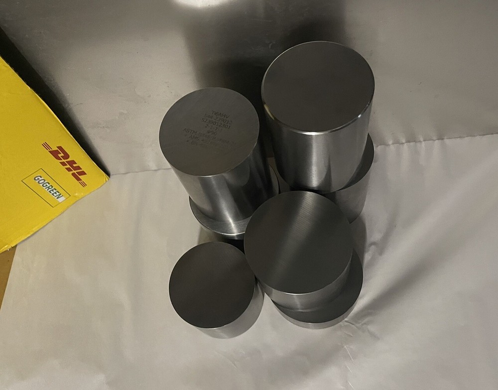 Titanium Ti6Al4V GRADE5 Ø140x91mm Round Material Round Bar Rod Solid Material