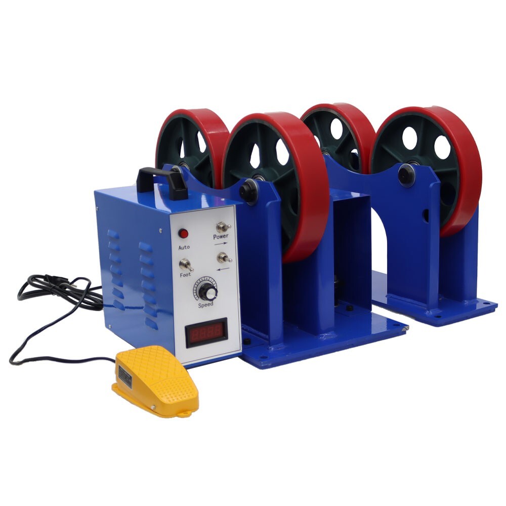 2200LB Tank Welding Roller Rack 110V Digital Display Turning Rolls LinkageRoller