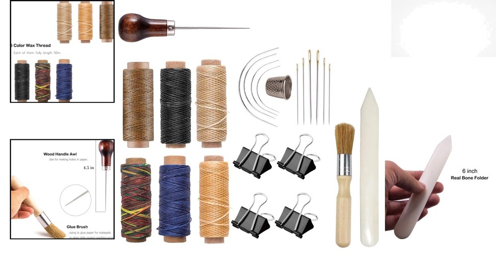 Comprehensive Bookbinding Tools Set: Perfect for School Projects & DIY Crafts